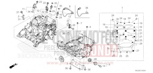 CARTER MOTEUR CB750AT de 2026